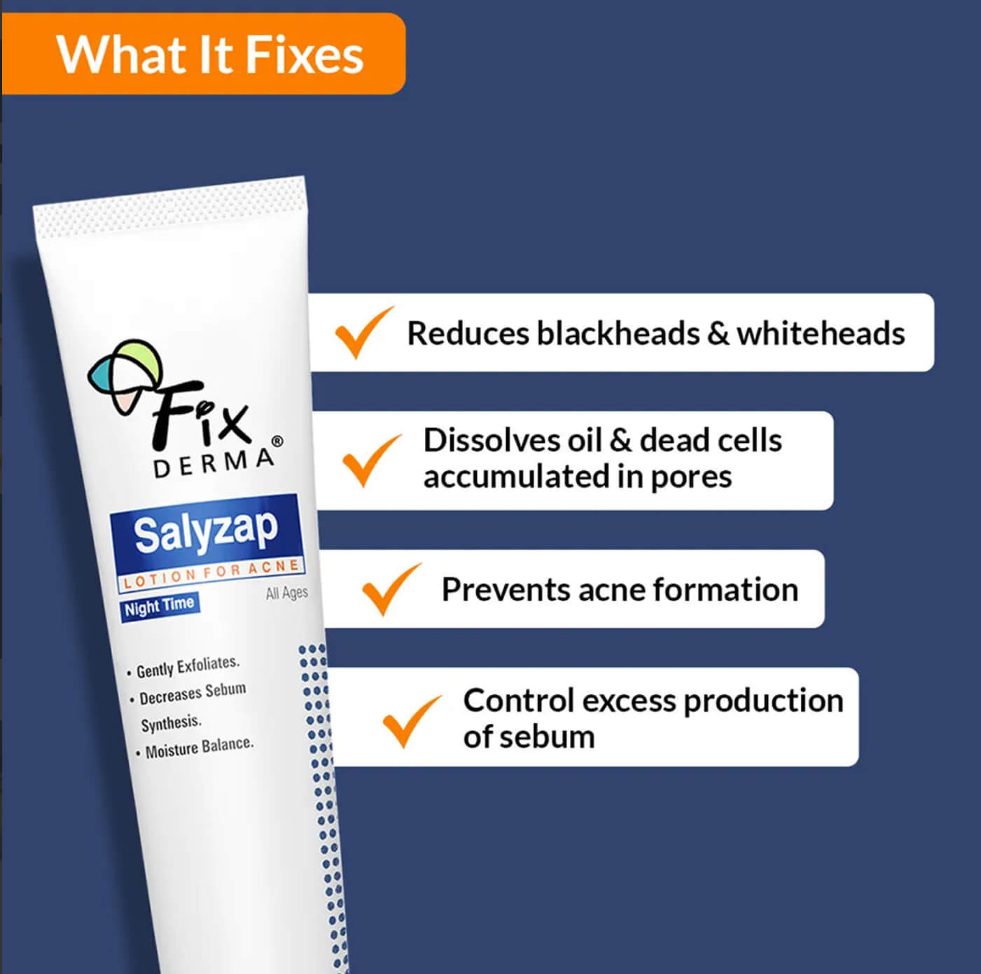 Fixderma Salyzap Night Time Lotion - Image 6