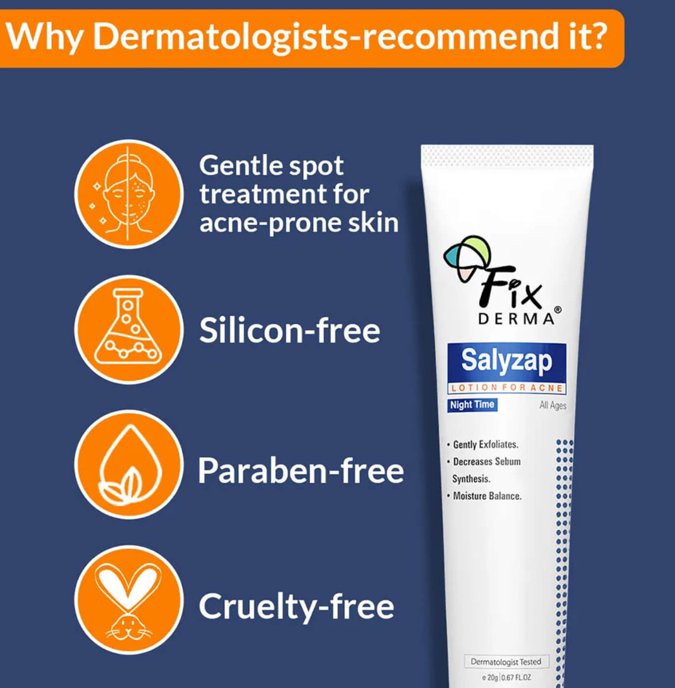 Fixderma Salyzap Night Time Lotion - Image 4